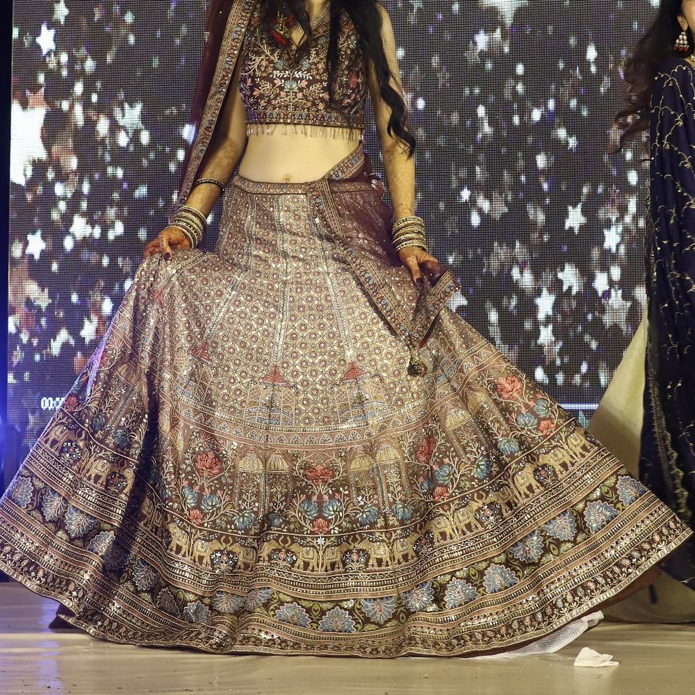 Bridal Lehenga with heavy design - Picture 4 of 4